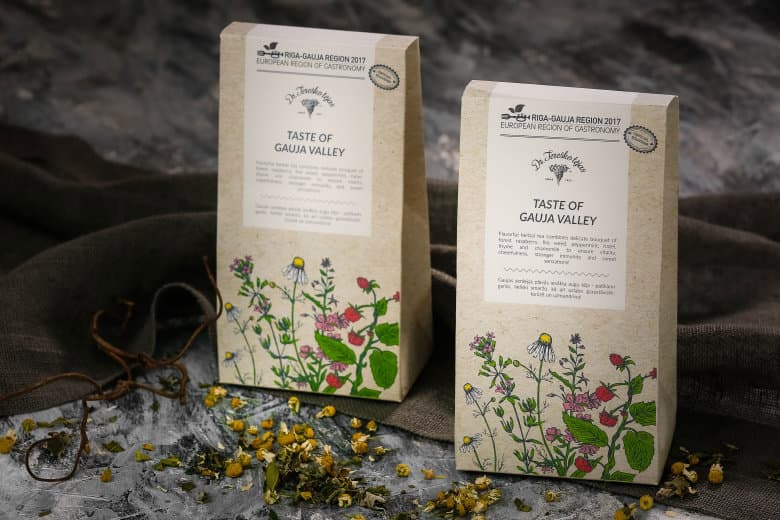 Eiropas Gastronomijas reģiona oficiālais suvenīrs – augu tēja “TASTE OF GAUJA VALLEY”